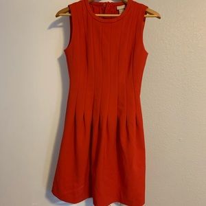 Red scuba dress